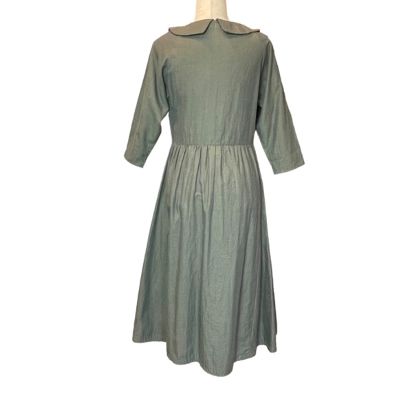 Rebe by Debra Weiss Green Pintuck Pleated Dress - Picture 2 of 7
